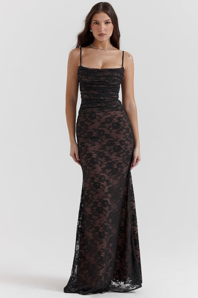 Imogen - Vintage Elegance Maxi Dress