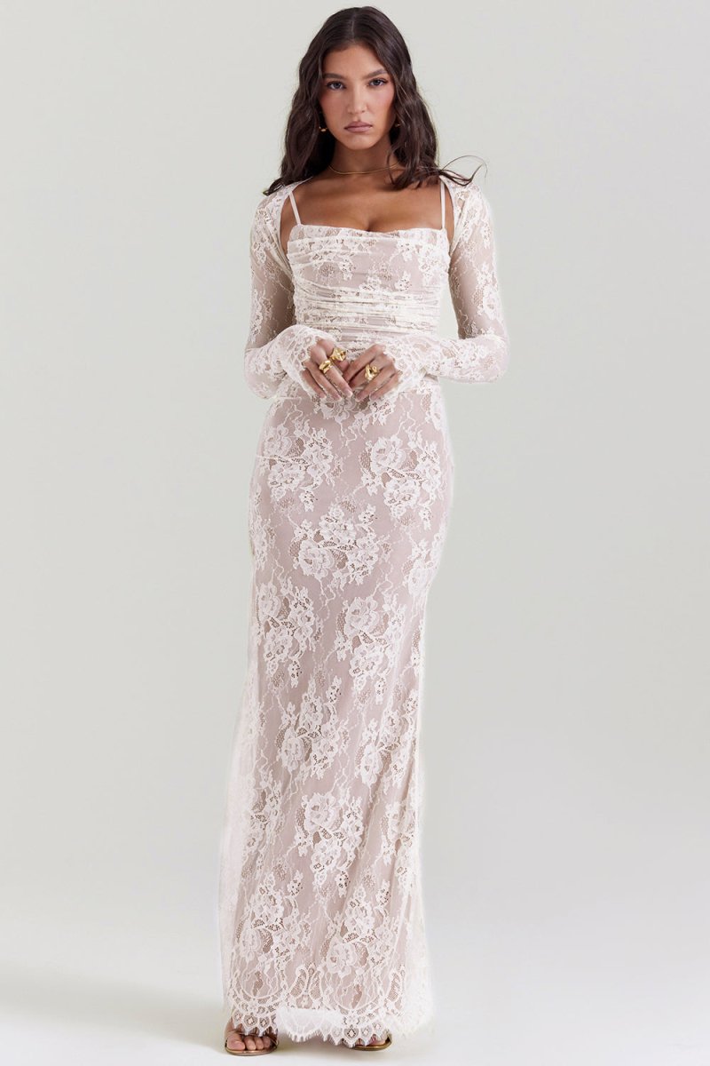 Imogen - Vintage Elegance Maxi Dress