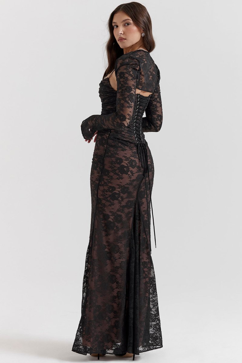 Imogen - Vintage Elegance Maxi Dress