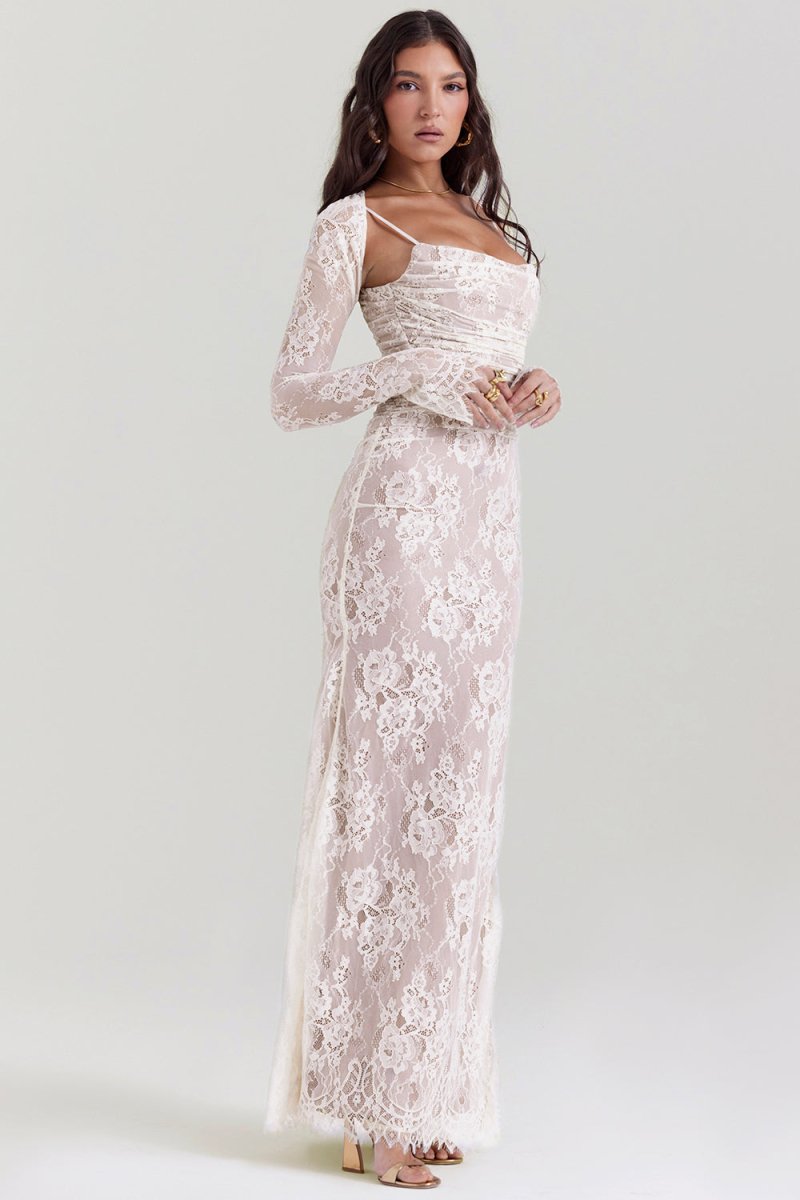 Imogen - Vintage Elegance Maxi Dress