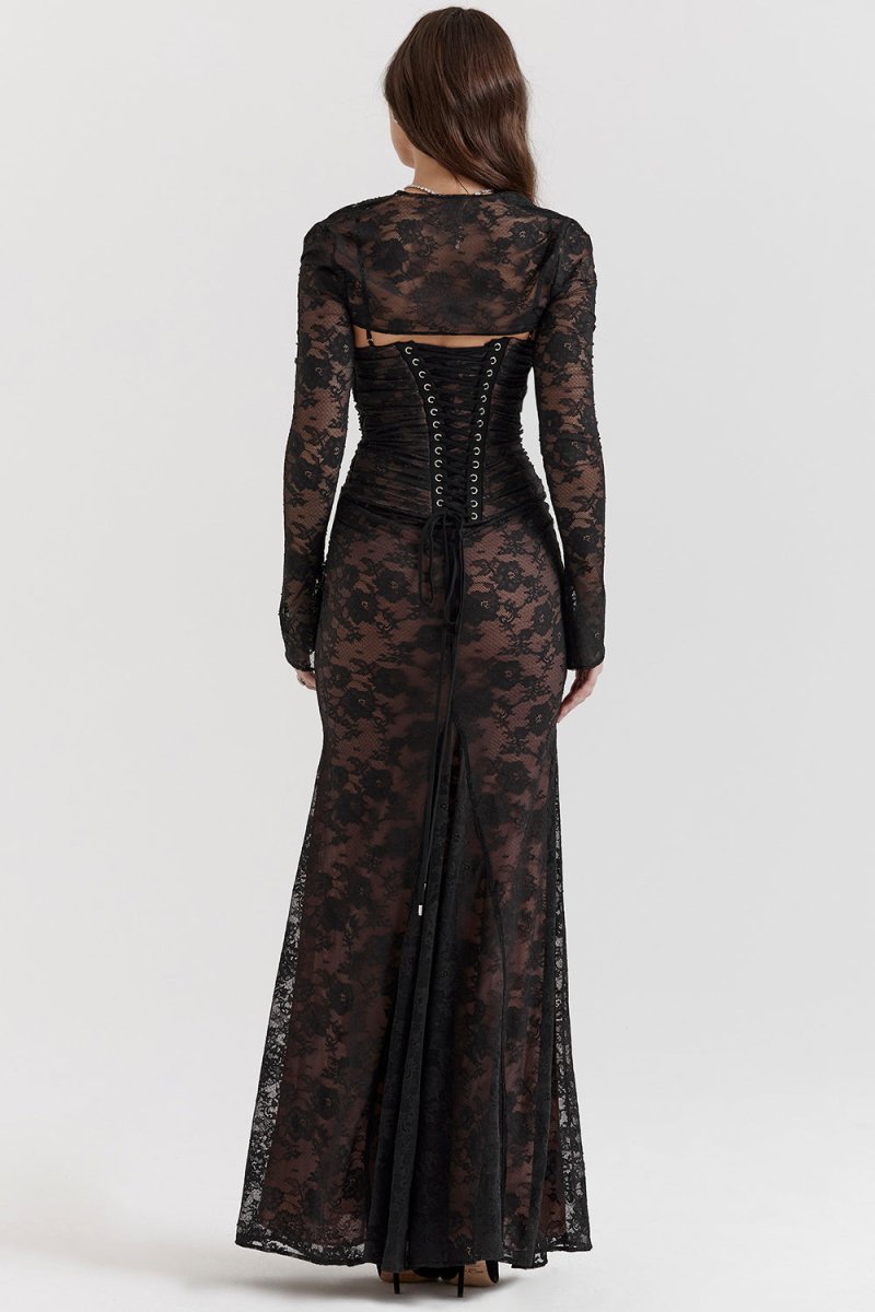 Imogen - Vintage Elegance Maxi Dress