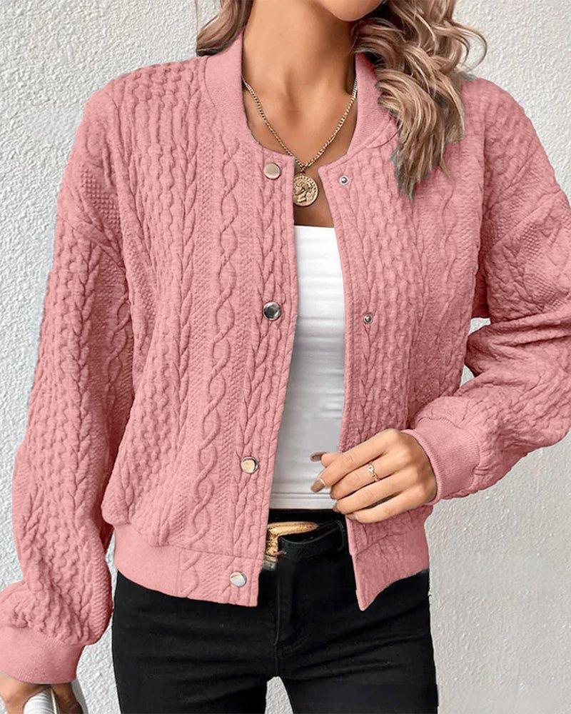 Alexandra - Elegant Textured Cardigan for Timeless Style