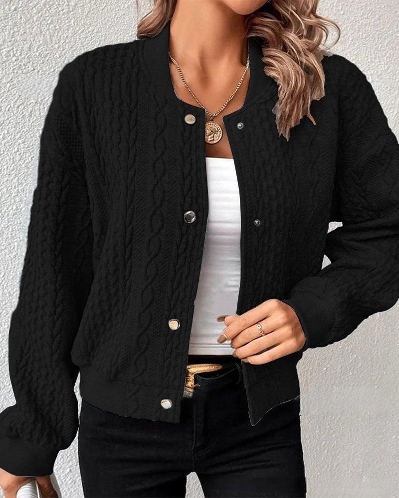 Alexandra - Elegant Textured Cardigan for Timeless Style