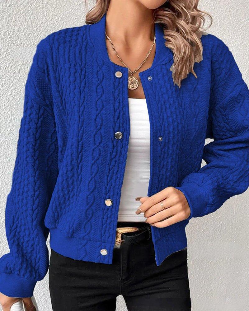 Alexandra - Elegant Textured Cardigan for Timeless Style