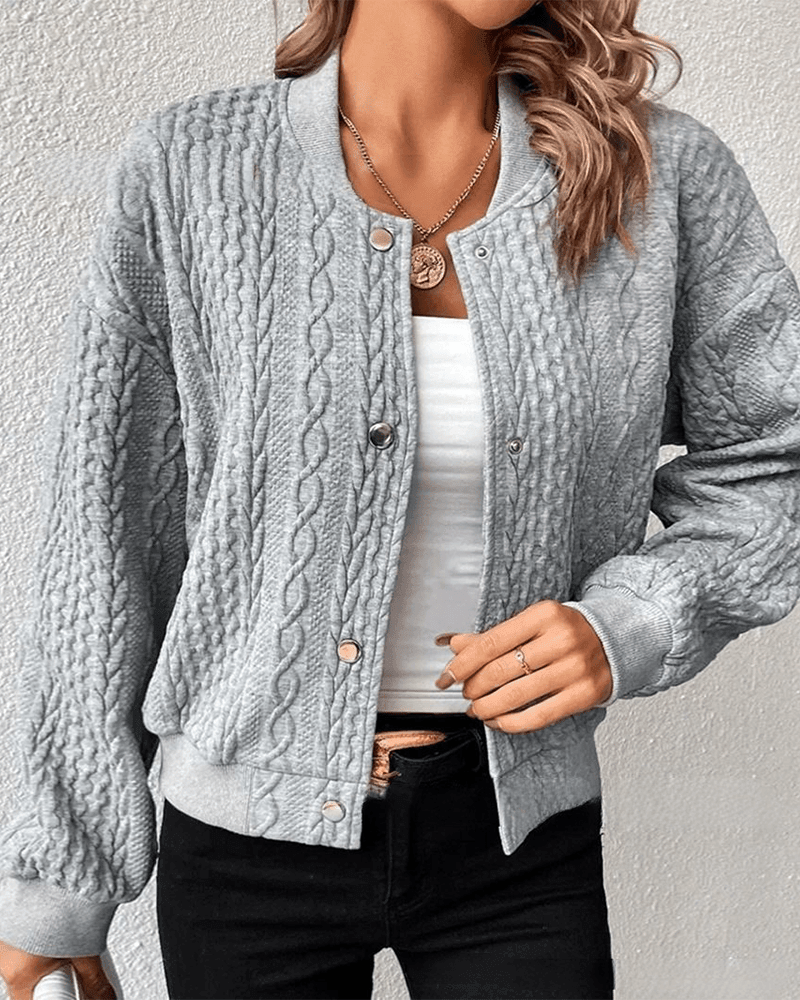 Alexandra - Elegant Textured Cardigan for Timeless Style