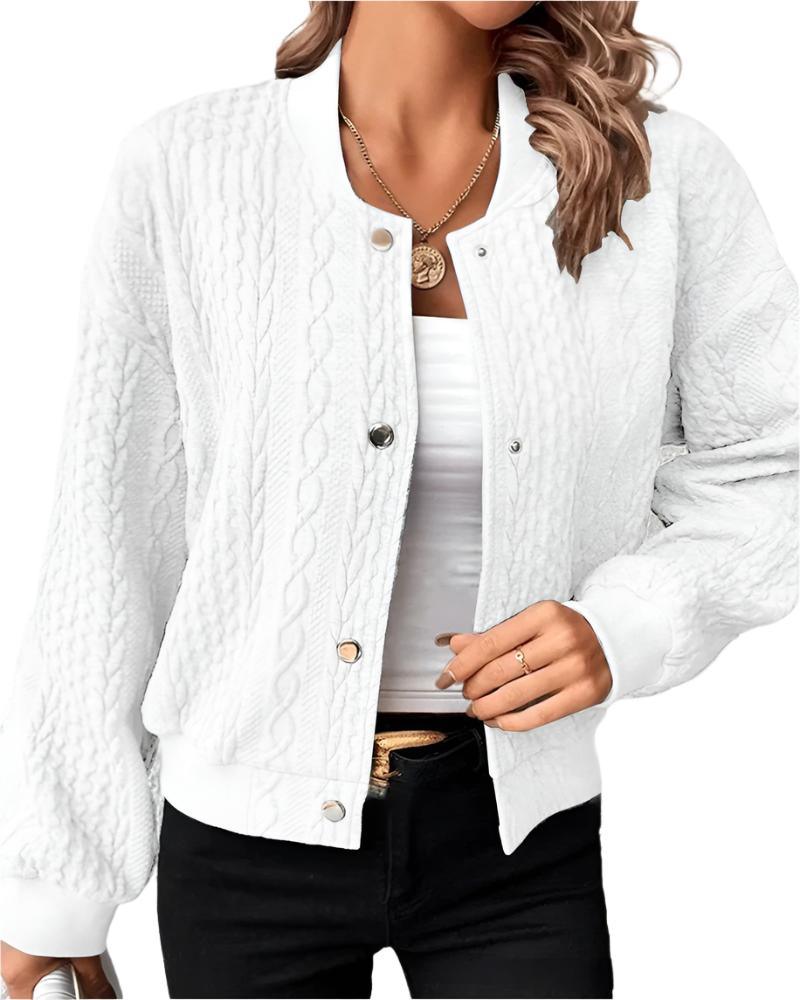 Alexandra - Elegant Textured Cardigan for Timeless Style