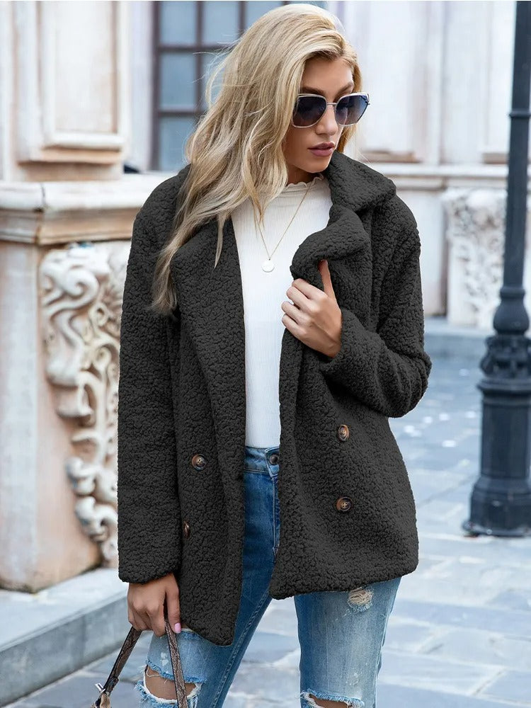 Diane - Cozy Teddy Winter Coat for Women