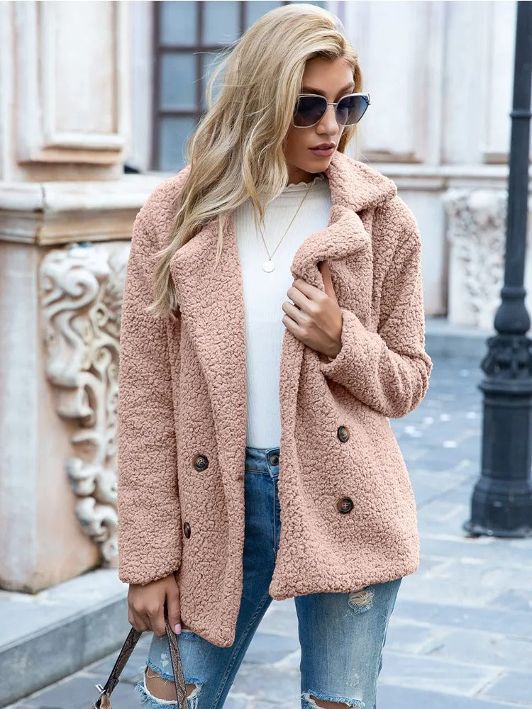 Diane - Cozy Teddy Winter Coat for Women