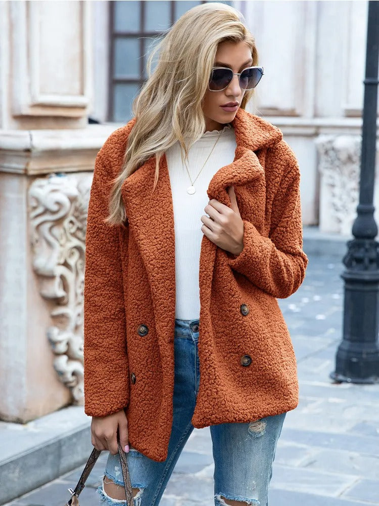 Diane - Cozy Teddy Winter Coat for Women