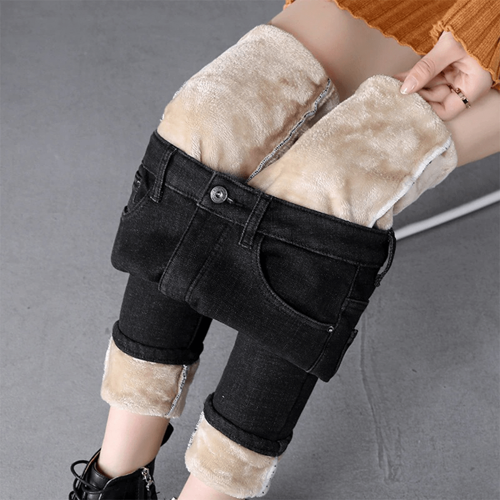 Alannah - Warm Fleece-Lined Winter Jeans