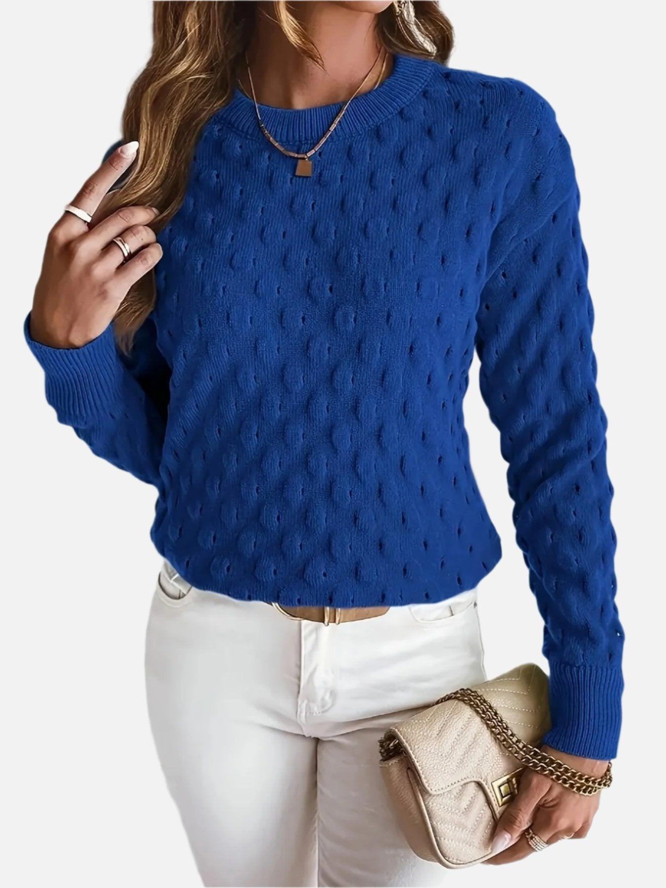 Pearl - Textured Knit Casual Sweater