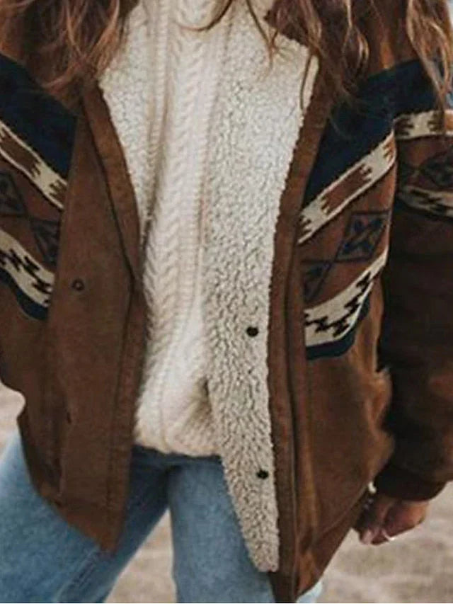 Diana - Warm Retro Plush Winter Coat
