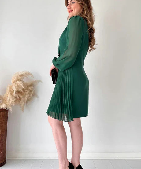 Lauren - Pleated Mini Dress