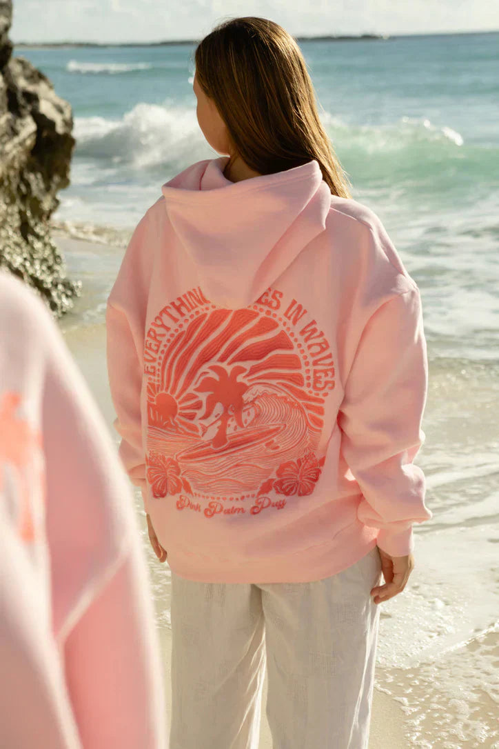 Lumi - Oversized Comfy Hoodie with Tropical Design