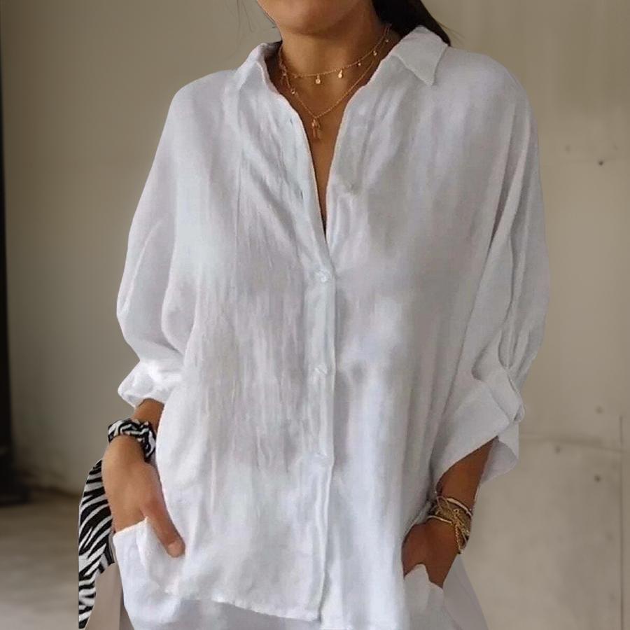 Sophia - Timeless Linen Blouse