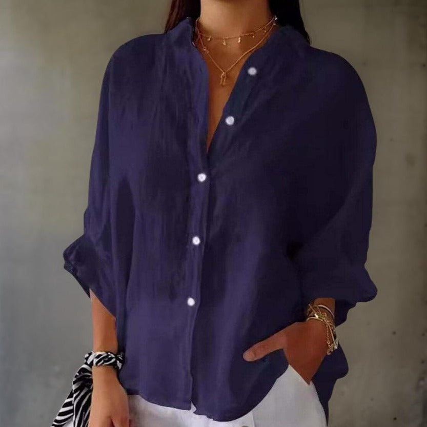 Sophia - Timeless Linen Blouse