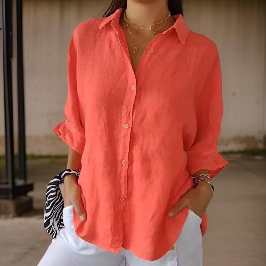 Sophia - Timeless Linen Blouse