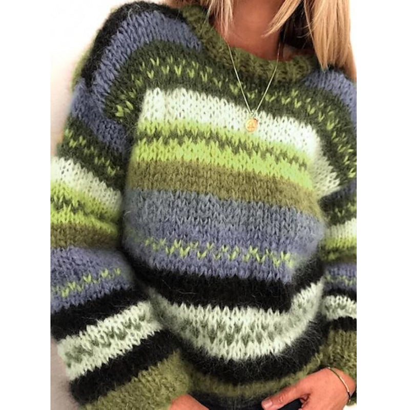 Claire - Cozy Striped Knit Sweater