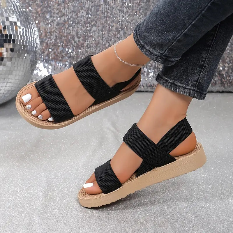 Faye - Chic Adjustable Wedge Sandals