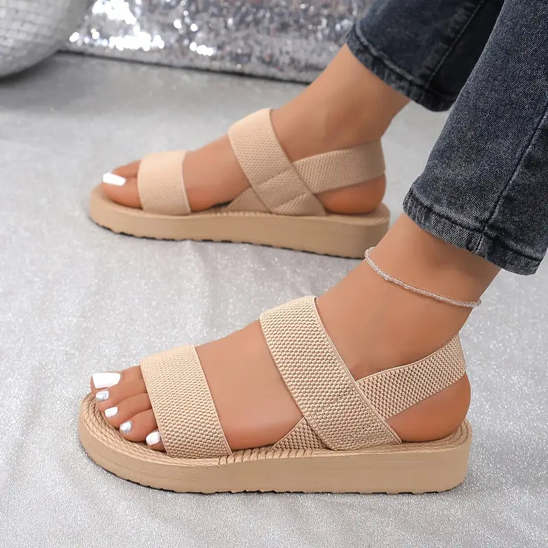 Faye - Chic Adjustable Wedge Sandals