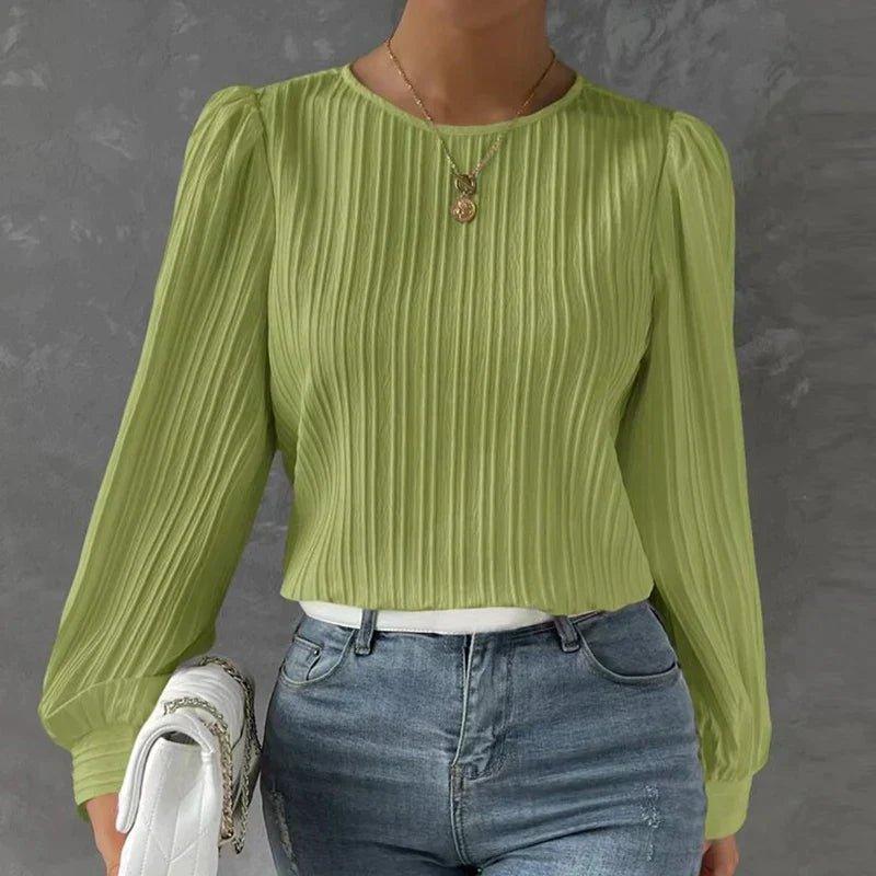 Macie - Elegant Pleated Blouse