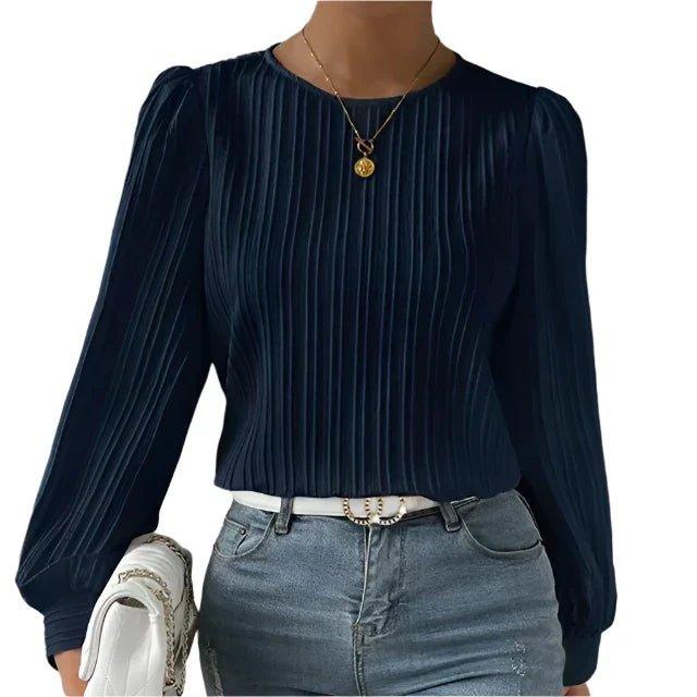 Macie - Elegant Pleated Blouse