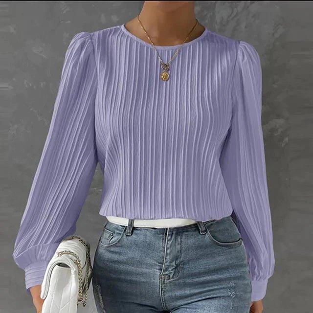 Macie - Elegant Pleated Blouse