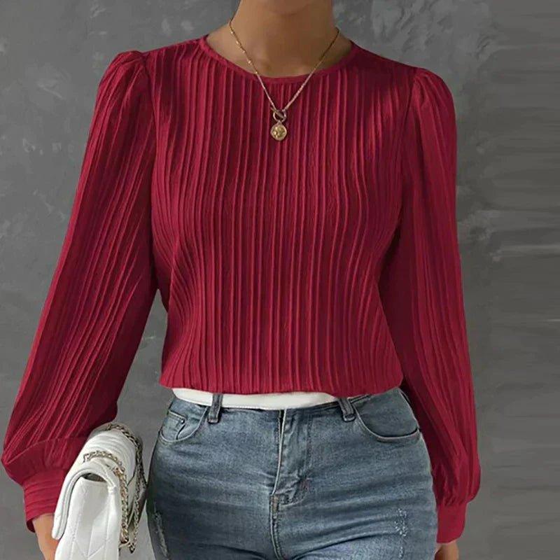 Macie - Elegant Pleated Blouse