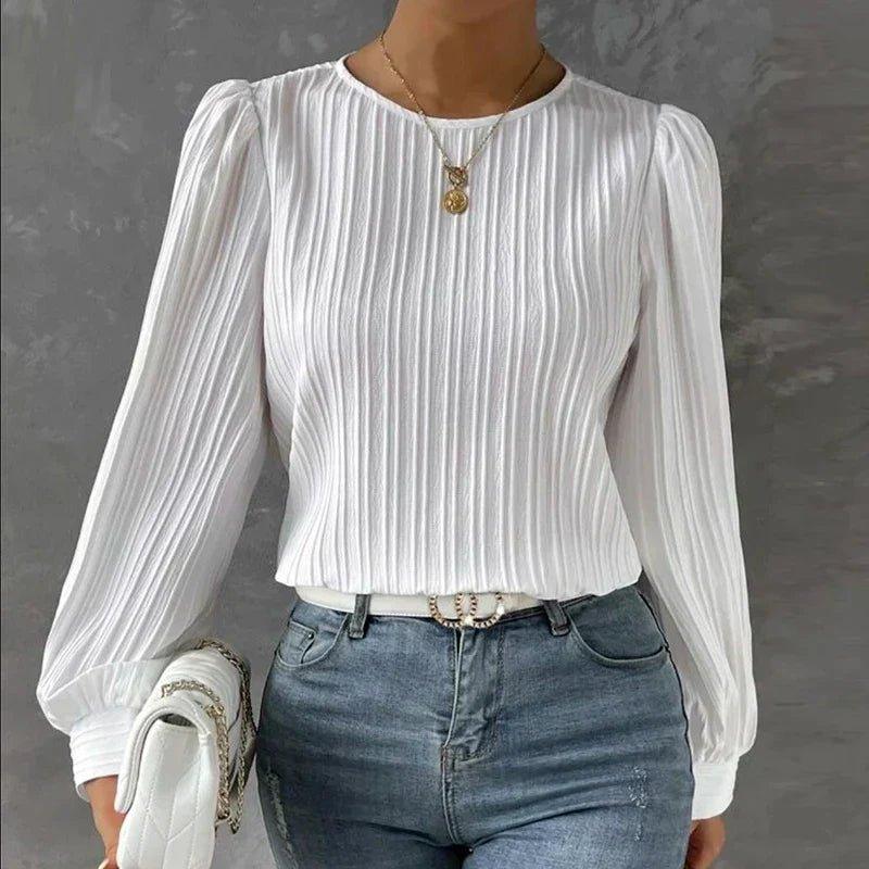 Macie - Elegant Pleated Blouse