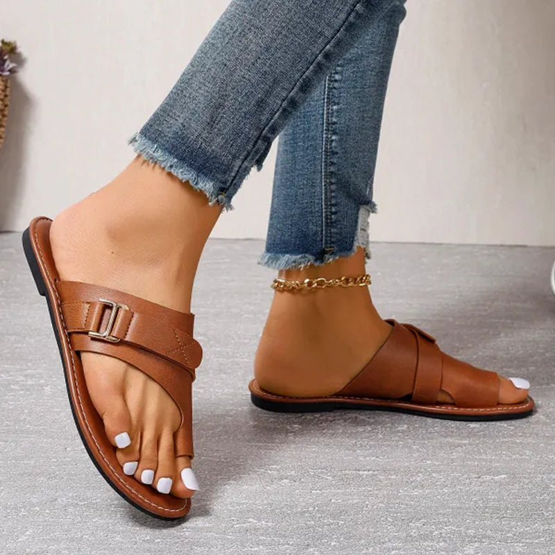 Everly - Sleek Slip-On Casual Sandals