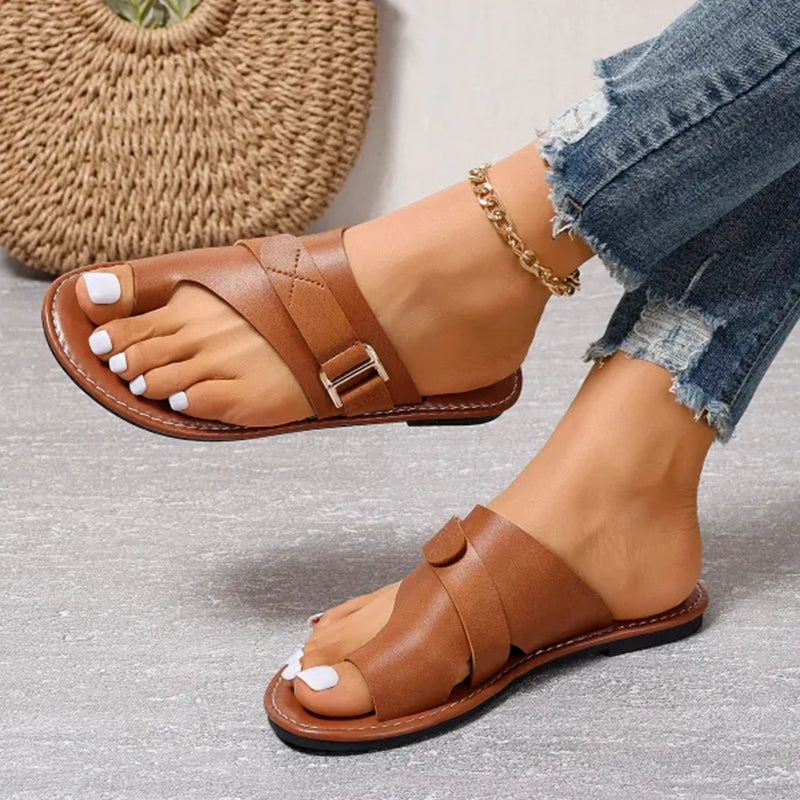 Everly - Sleek Slip-On Casual Sandals