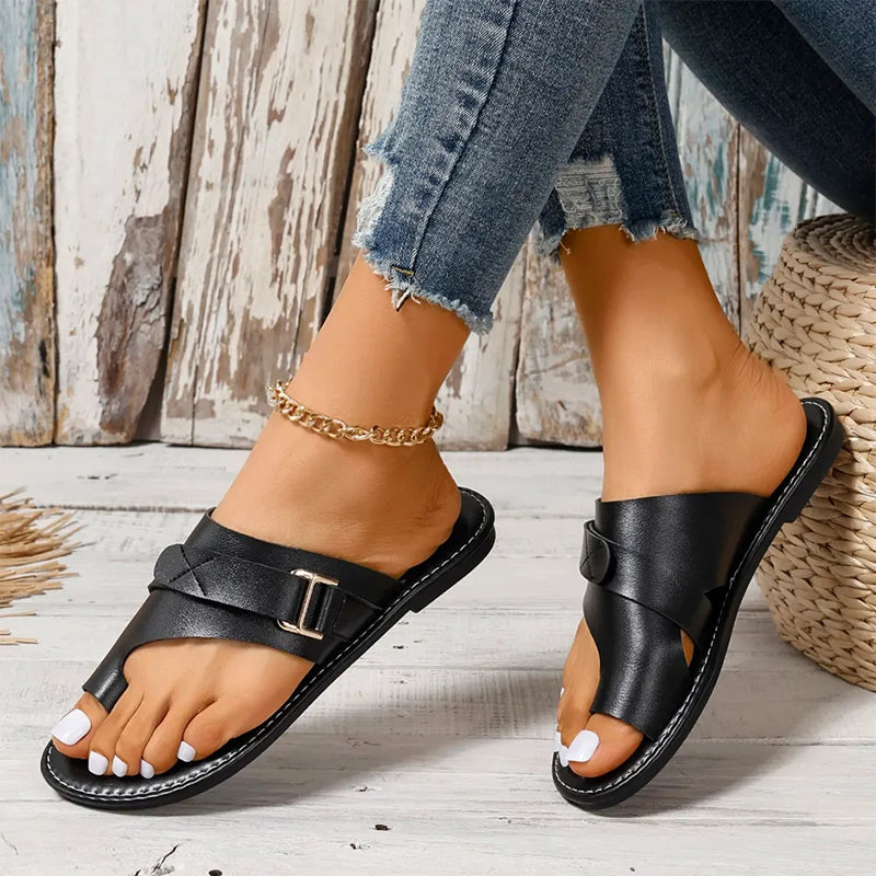 Everly - Sleek Slip-On Casual Sandals