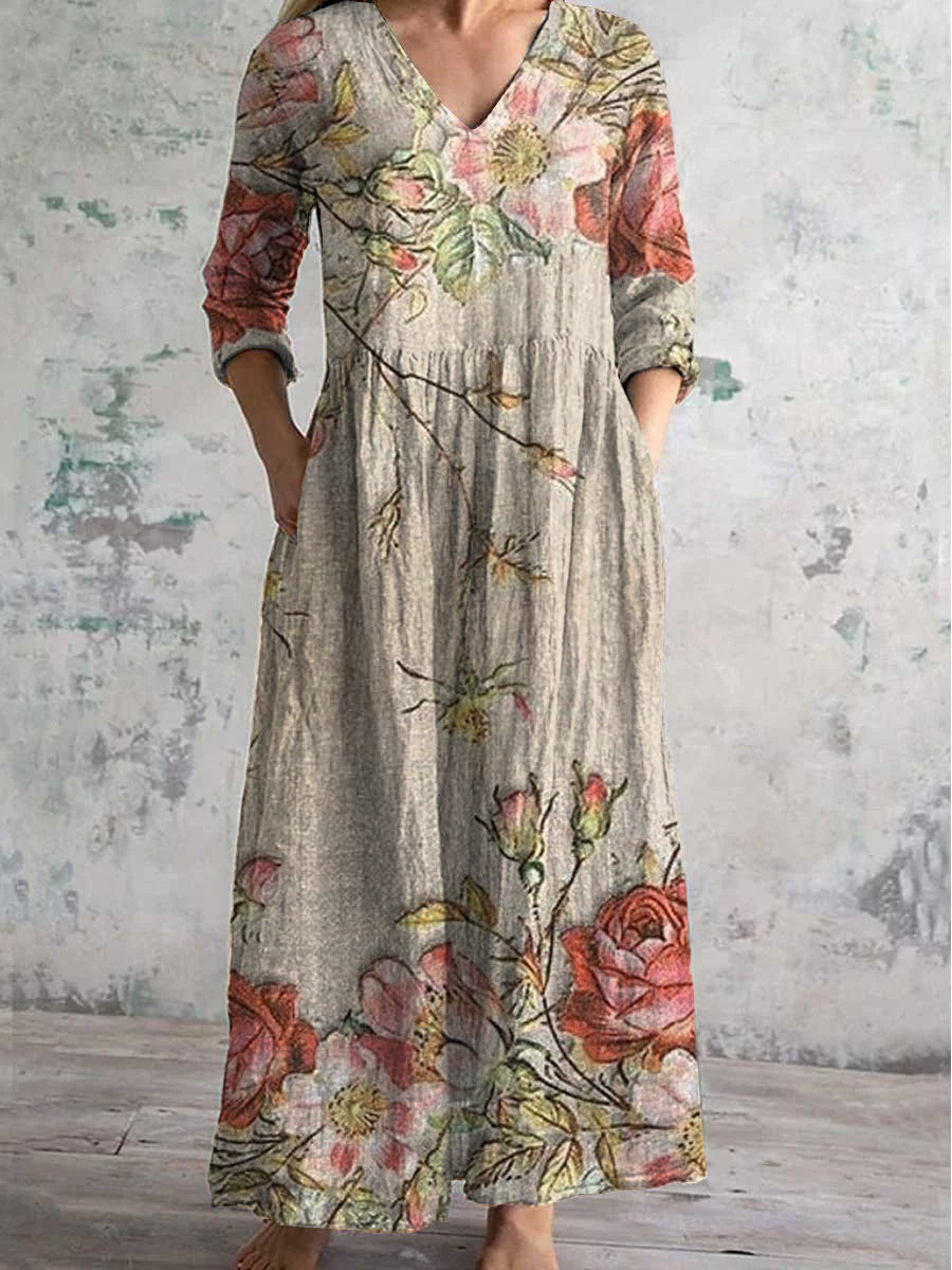 Romy - Floral Maxi Dress (Plus Size Available)