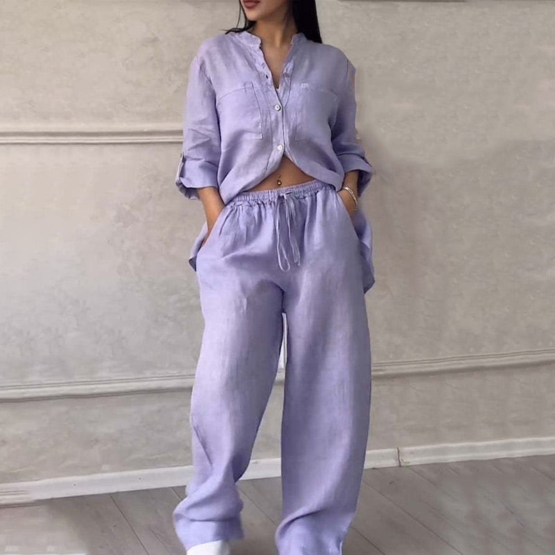 Inara - Lightweight Breathable Linen Two-Piece Set