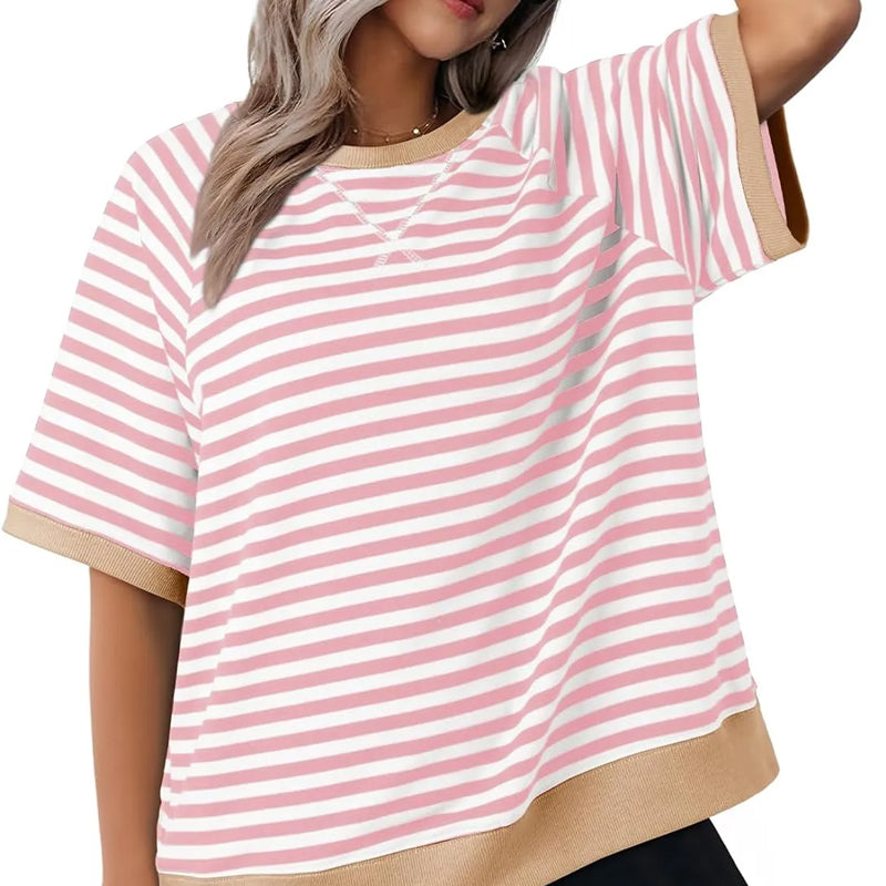 Alrina - Casual Striped T-Shirt