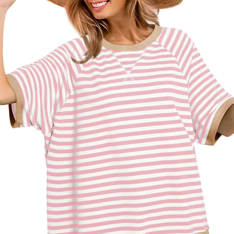 Alrina - Casual Striped T-Shirt