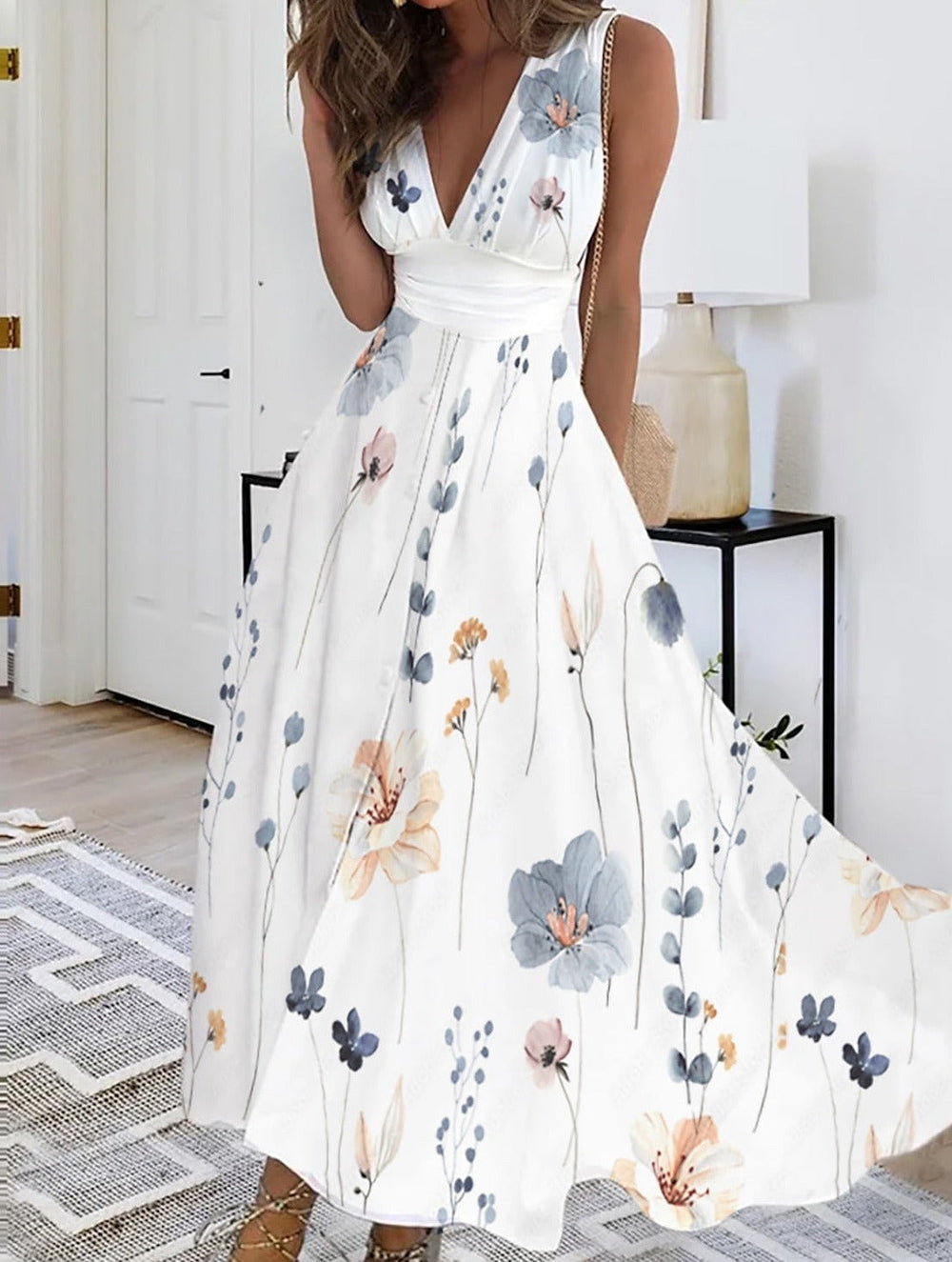 Demi - Dreamy Blossom Summer Maxi Dress