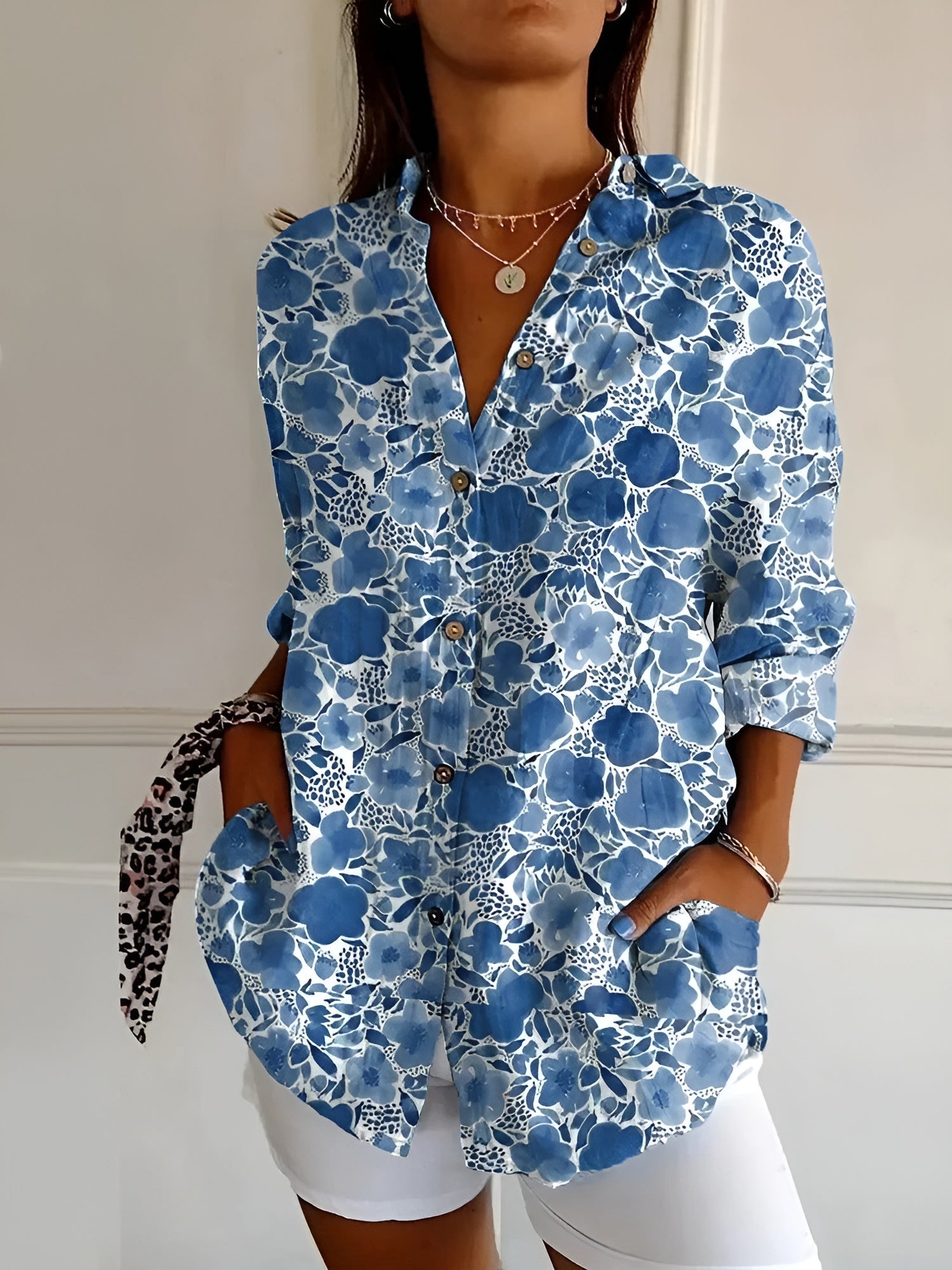 Ivy - Floral Breeze Button-Up Shirt