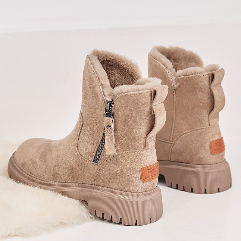 Lucy - Warm Plush-Lined Mid-Calf Boots