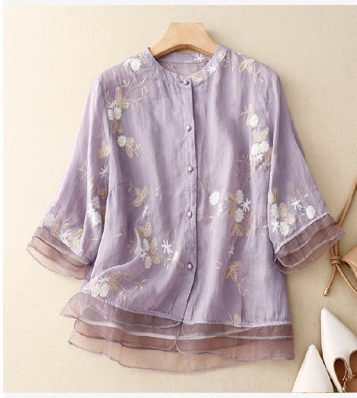 Ruby - Embroidered Blouse