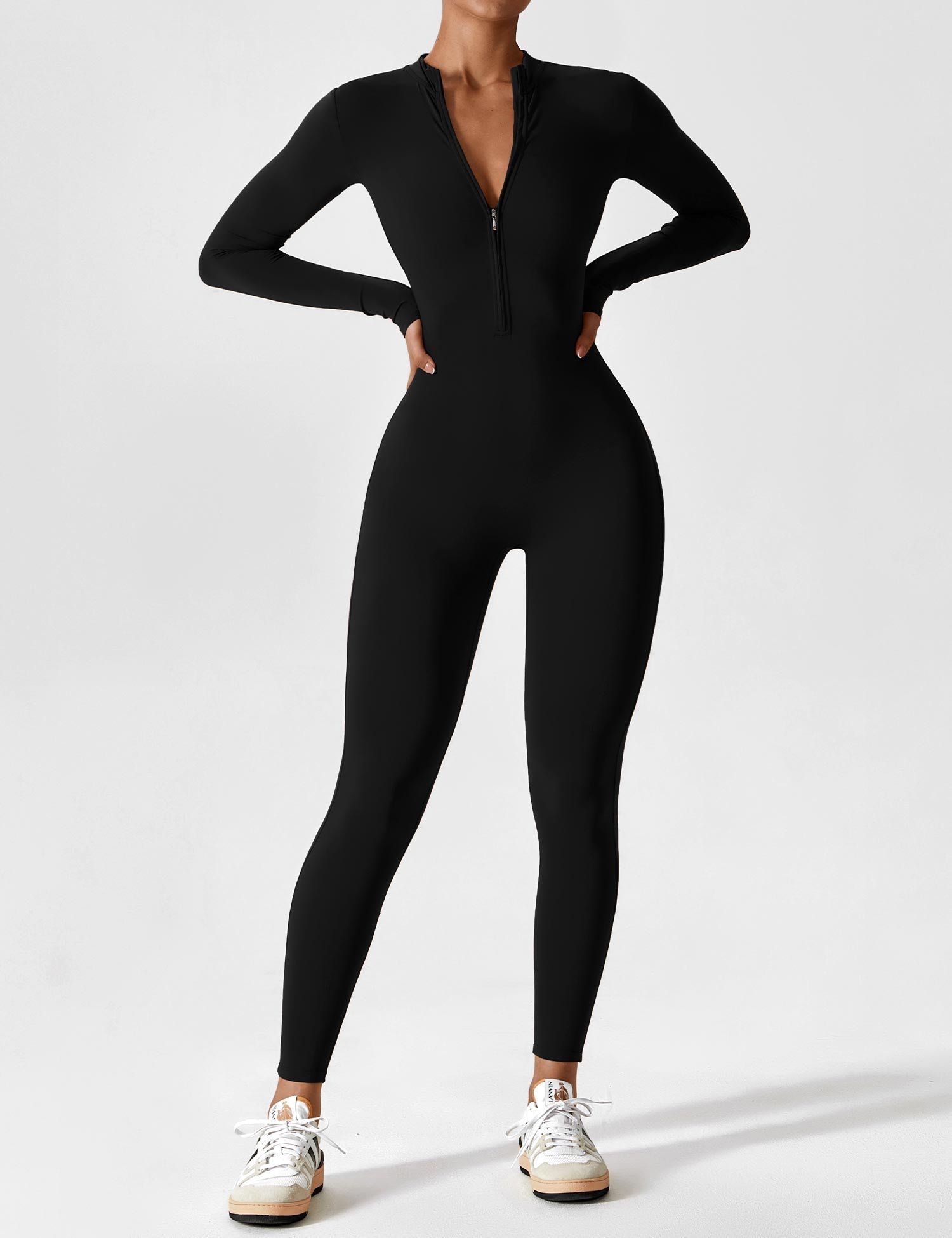 April - Stylish Long-Sleeve Jumpsuit