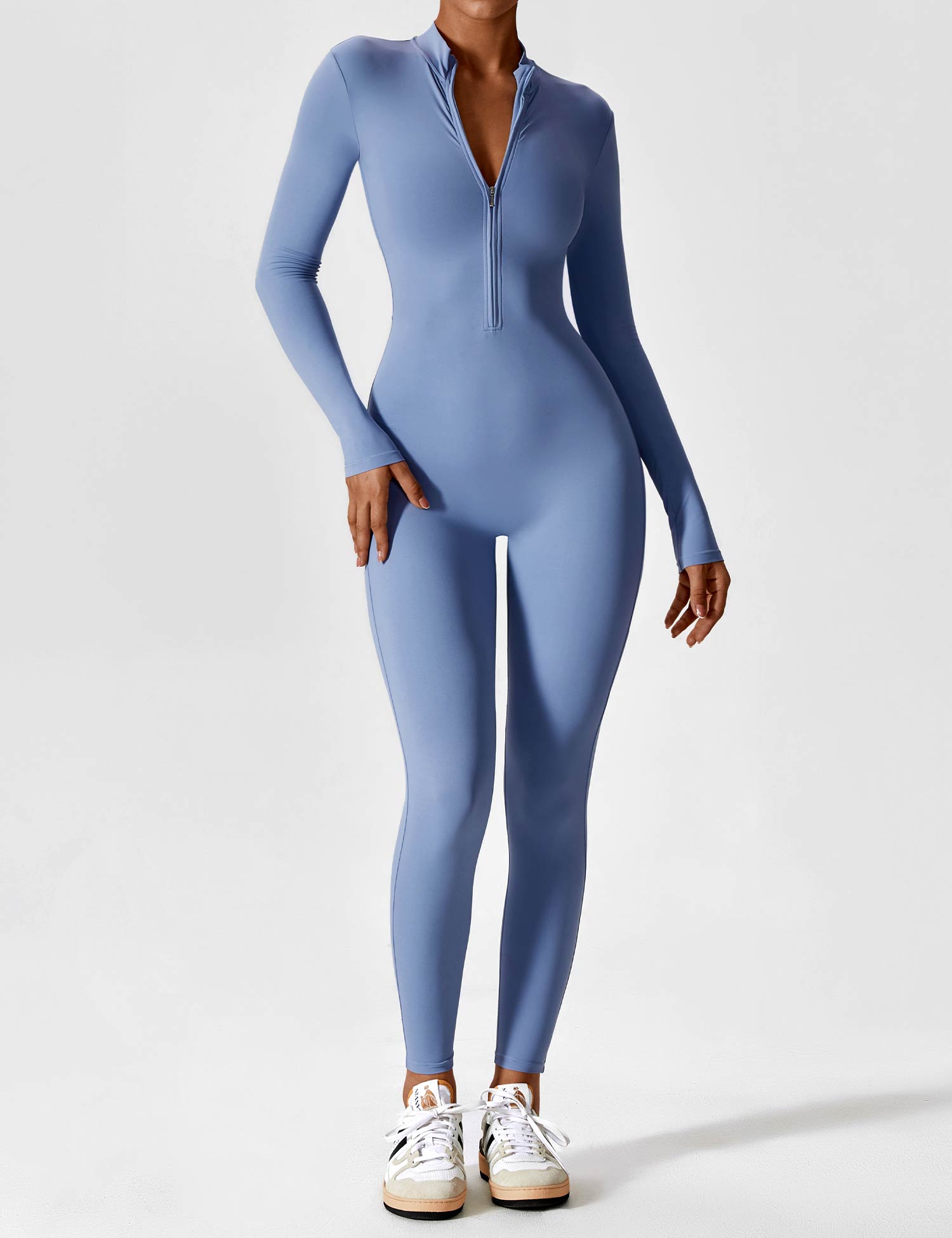 April - Stylish Long-Sleeve Jumpsuit