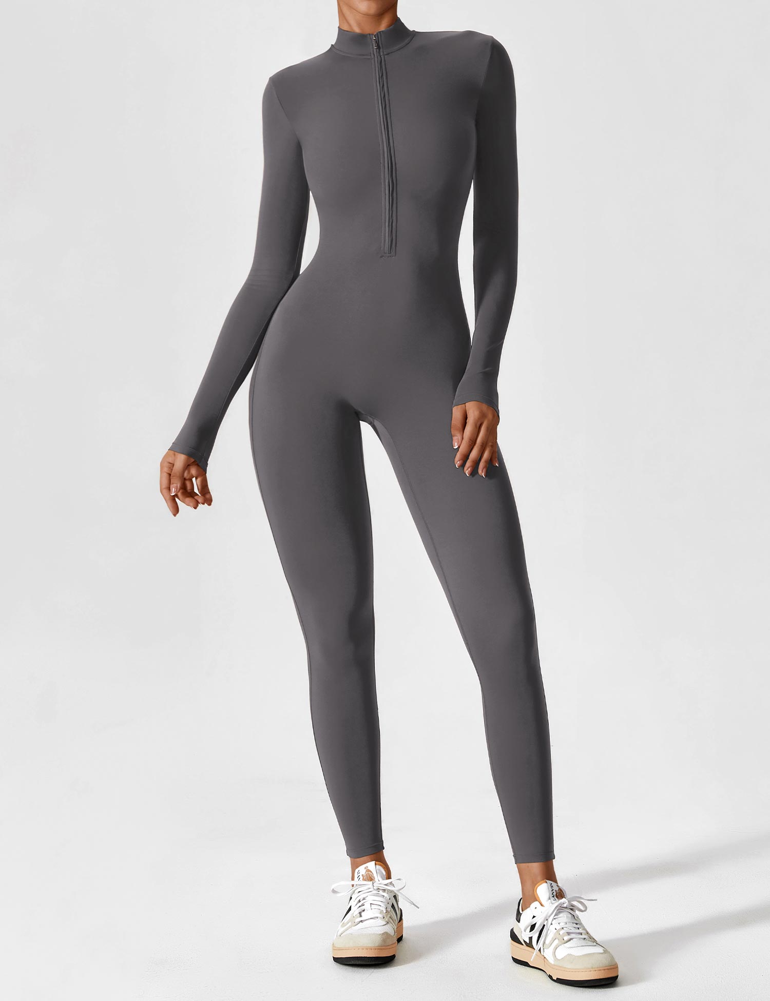 April - Stylish Long-Sleeve Jumpsuit