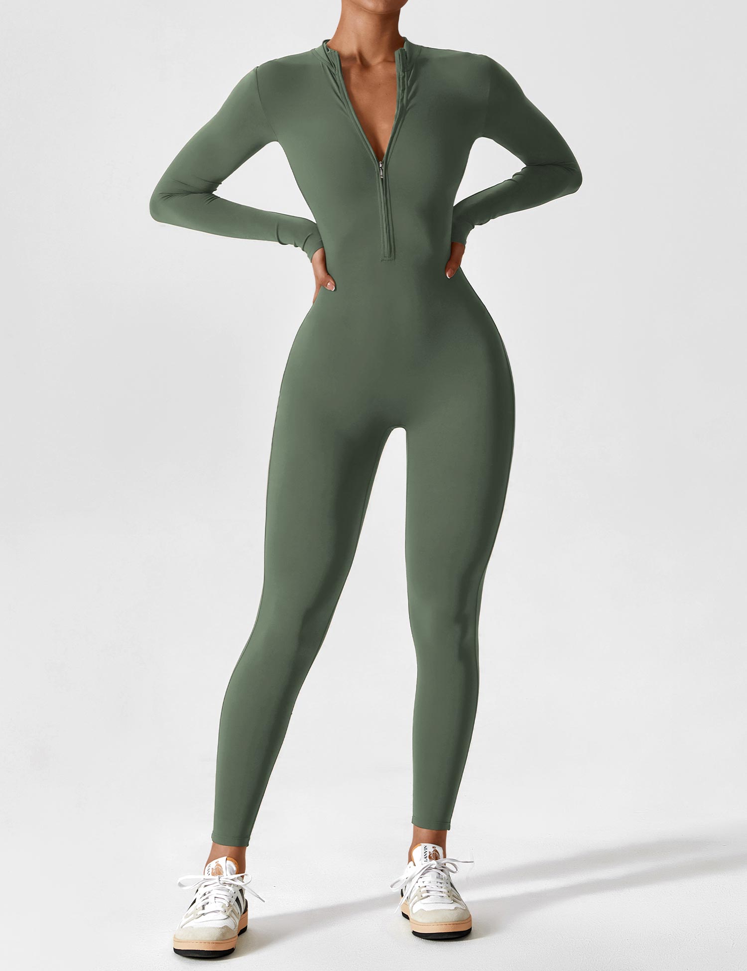 April - Stylish Long-Sleeve Jumpsuit